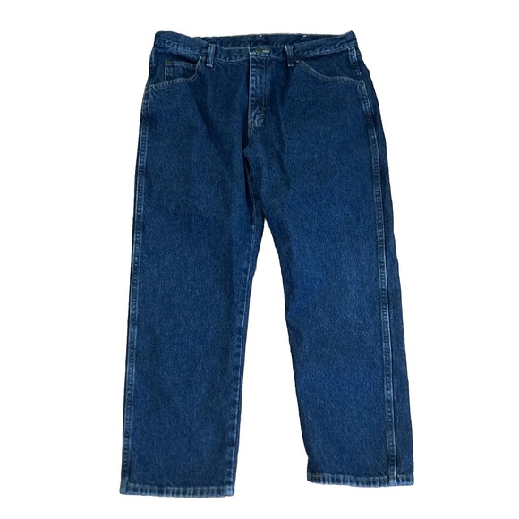 Wrangler Blue Jeans Mens Size 36x29 (Tag 38) Regular Fit 96501MR Work Casual - Picture 1 of 10